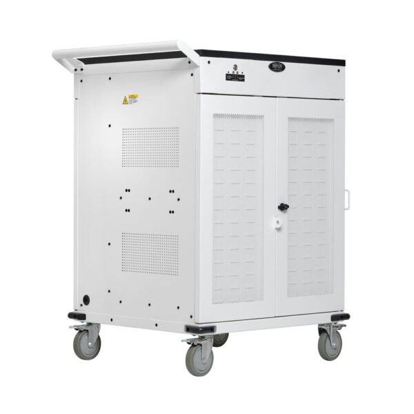 Tripp Lite Safe-IT 36-Device UV Charging Cart for Laptops and Chromebooks, 120V, 5-15P, 10 ft. Cord, Antimicrobial, White - CSC36VACUVC