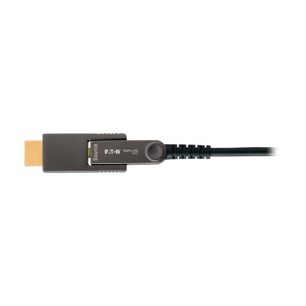 5cc6c41029e2d39777149c92151bbcfc-2 Tripp Lite series 8K HDMI Fiber Active Optical Cable (AOC) with Detachable Connectors (M/M) - 8K UHD @ 60 Hz, HDR, HDCP 2.3, Black, 20 m (66 ft.)