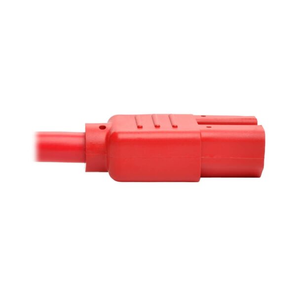 Tripp Lite series Power Cord C14 to C15 - Heavy-Duty, 15A, 250V, 14 AWG, 3 ft. (0.91 m), Red