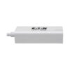 Tripp Lite series USB-C to Gigabit Network Adapter with Right Angle USB-C, Thunderbolt 3 Compatibility - White