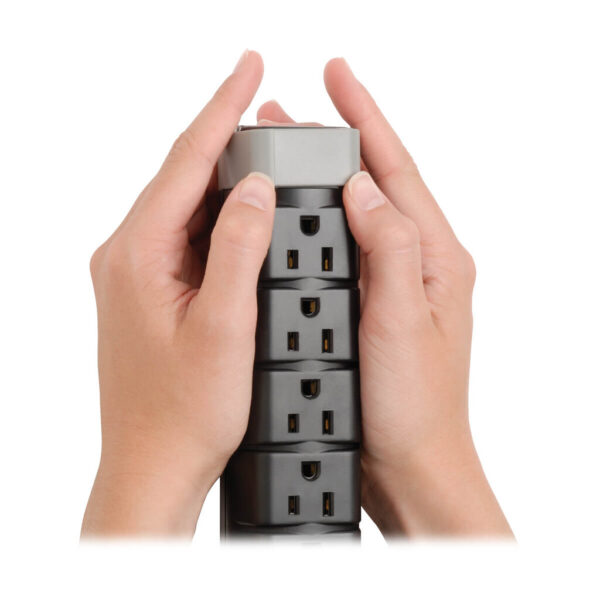 Tripp Lite series Protect It! 8-Outlet Surge Protector, 6 ft. (1.83 m) Cord, 2160 Joules, Tel/DSL Protection, Cord Clip