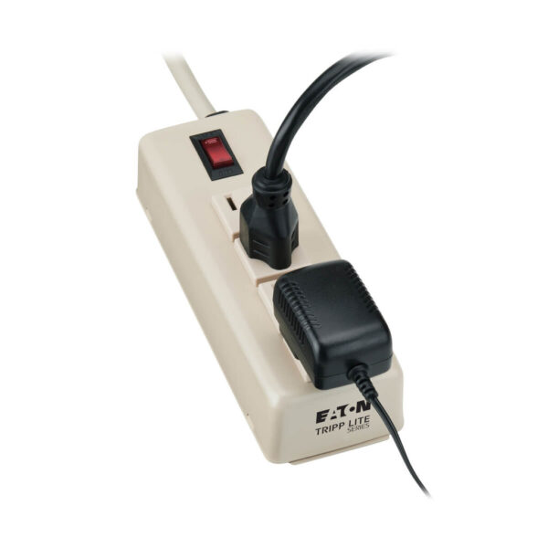 Tripp Lite series Industrial Power Strip, 4-Outlet, 6 ft. (1.8 m) Cord, 5-15P, Lighted On/Off Switch