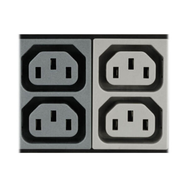 Tripp Lite series 14.4kW 3-Phase Local Metered PDU, 208V Outlets (36 C13, 6 C19, 3 L6-30R) Hubbell 50A CS8365C, 6 ft. (1.83 m) Cord, 0U Vertical, TAA