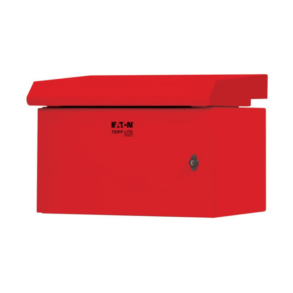 Tripp Lite series SmartRack Industrial Enclosure - NEMA 3R, Wall Mount, Metal, Locking, Fan With Thermal Switch, 16.5 in. Depth, 6U, Red