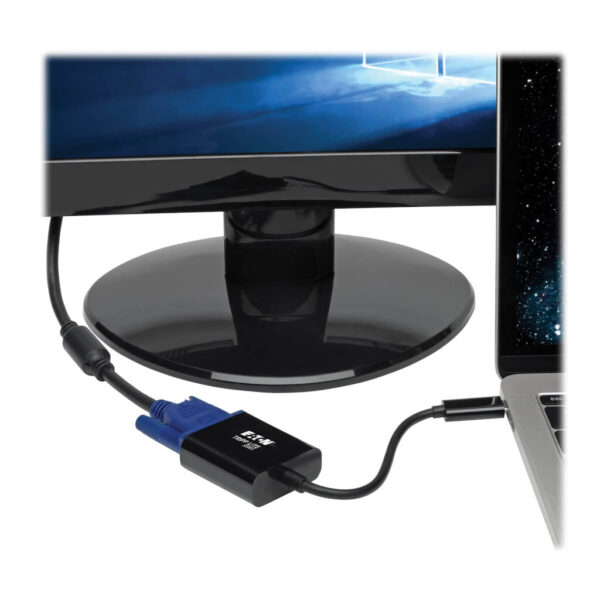 Tripp Lite series USB-C to VGA Adapter with Alternate Mode - DP 1.2, Black