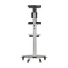 5db14b0874aa4399ec3c8cd7466f77c8 Tripp Lite series Premier Rolling TV Cart for 37” to 70” Displays, Black Glass Base and Shelf, Locking Casters