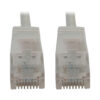 5dbe0fe8dde843c9989158147acb5455 Tripp Lite series Cat6a 10G Snagless Molded Slim UTP Ethernet Cable (RJ45 M/M), PoE, White, 20 ft. (6.1 m)