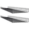 Tripp Lite series Wire Mesh Cable Tray - 450 x 100 x 1500 mm (18 in. x 4 in. x 5 ft.), 2-Pack