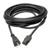 5dc3d703c208f9304babdb34d0fdbb97 Tripp Lite series Hospital-Grade Power Cord, NEMA 5-15P to C13 - Green Dot, 15A, 125V, 14 AWG, 25 ft. (7.62 m), Black
