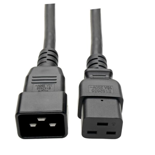 Tripp Lite series Power Extension Cord, C19 to C20 - Heavy-Duty, 15A, 250V, 14 AWG, 10 ft. (3.05 m), Black