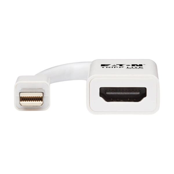5e0c67f0f2bc0286ad5e4144d43b7dc8 Tripp Lite series Mini DisplayPort to HDMI Active Adapter Video Converter (M/F) - 4K 60 Hz, HDR, DP 1.2, White, 6 in.