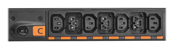 Eaton Universal-Input Managed PDU G4, 208V and 415/240V, 42 Outlets, Input Cable Sold Separately, End-Entry Input, 72-Inch 0U Vertical