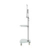 5ecfd709752bb5bb34701d29258377a8 Tripp Lite series Premier Rolling TV Cart for 37” to 70” Displays, Frosted Glass Base and Shelf, Locking Casters, White