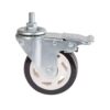 Tripp Lite series Locking Caster Kit for Rolling TV/Monitor Carts - Heavy Duty, Swivel, 4 in. Diameter, 4 Casters