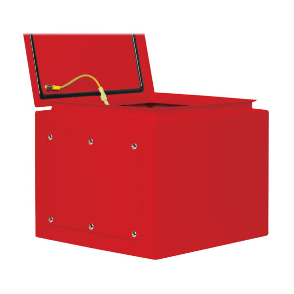 Tripp Lite series SmartRack Outdoor Industrial Enclosure with Lock - NEMA 4, Surface Mount, Metal Construction, 12 x 12 x 10 in., Red
