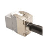 5f301ad6e44e60116fca306894f7ba30 Tripp Lite series Toolless Cat6a Keystone Jack, PoE/PoE+ Compliant, Shuttered - Gray, TAA