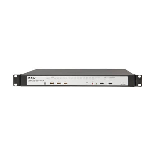 5f3a61b1e394c4df7862ddad71c43e0a Eaton 32-Port Cat5e KVM over IP Switch - Virtual Media, 2 Remote/1 Local User, HDMI Output, 1U Rack-Mount, TAA