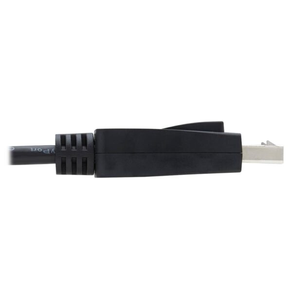Tripp Lite series DisplayPort 1.4 Cable with Latching Connectors, 8K (M/M), Black, 10 ft. (3.1m)