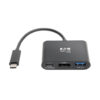 Tripp Lite series USB-C to HDMI 4K Adapter with USB 3.x (5Gbps) Hub Port and 60W PD Charging, HDCP, Black