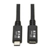 5fc29b04fde1fac7cb25eef8f3a59485 Tripp Lite series USB-C Extension Cable (M/F) - USB 3.2 Gen 2 (10Gbps), Thunderbolt 3 Compatible, Black, 20 in. (0.5 m)