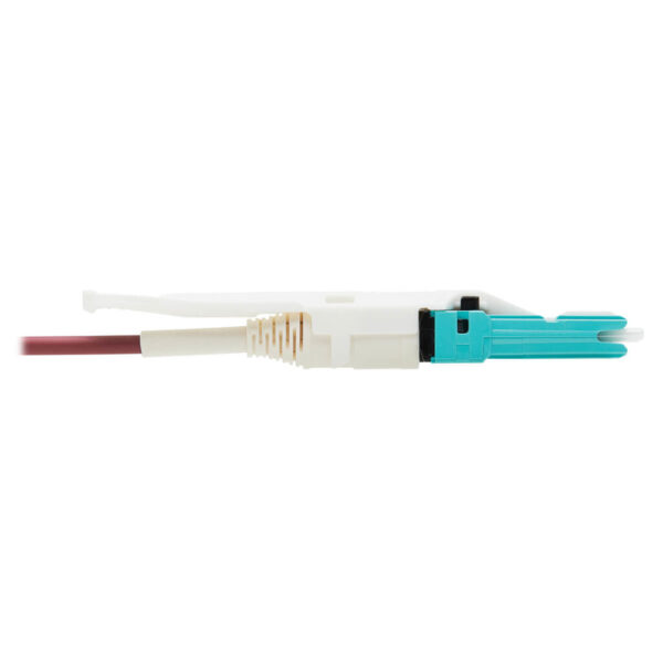 5fc6c78ce8f3b0ffbf781481297af5fe Tripp Lite series 400G Duplex Multimode 50/125 OM4 Fiber Optic Cable Adapter (CS-PC/LC-PC), M/F, Round LSZH Jacket, Magenta, 1 ft.