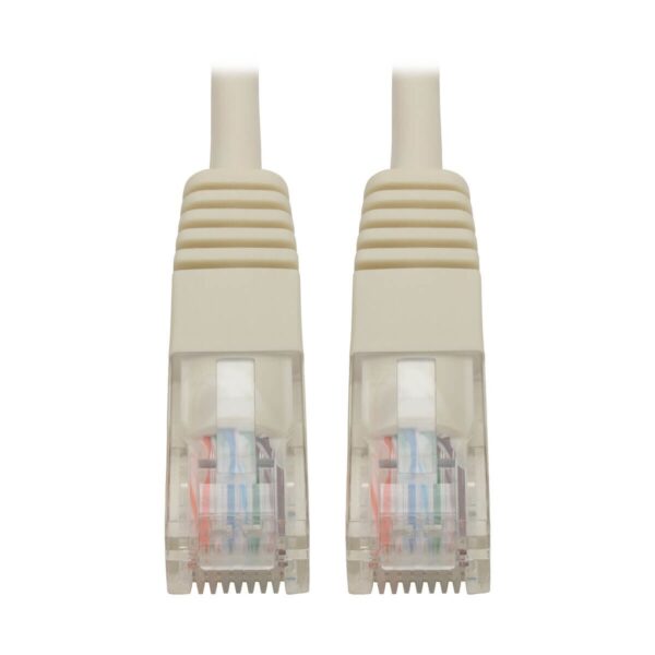 Tripp Lite series Cat5e 350 MHz Molded (UTP) Ethernet Cable (RJ45 M/M), PoE - White, 25 ft. (7.62 m)