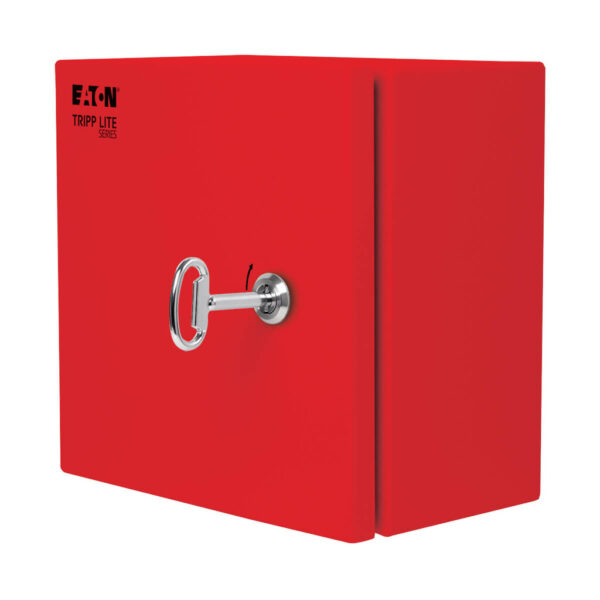 5ff0abbaf318ecbb13c953b4d7171841 Tripp Lite series SmartRack Outdoor Industrial Enclosure with Lock - NEMA 4, Surface Mount, Metal Construction, 10 x 10 x 6 in., Red