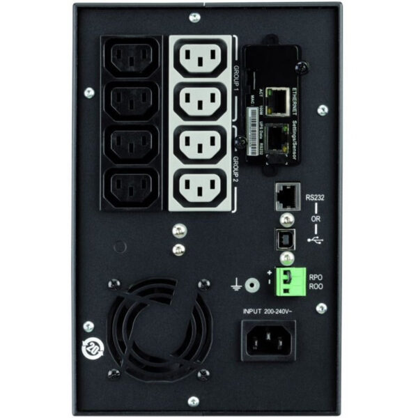Eaton 5P 1550VA 1100W 230V Line-Interactive UPS, C14 Input, 8 C13 Outlets, True Sine Wave, Cybersecure Network Card Option, Tower