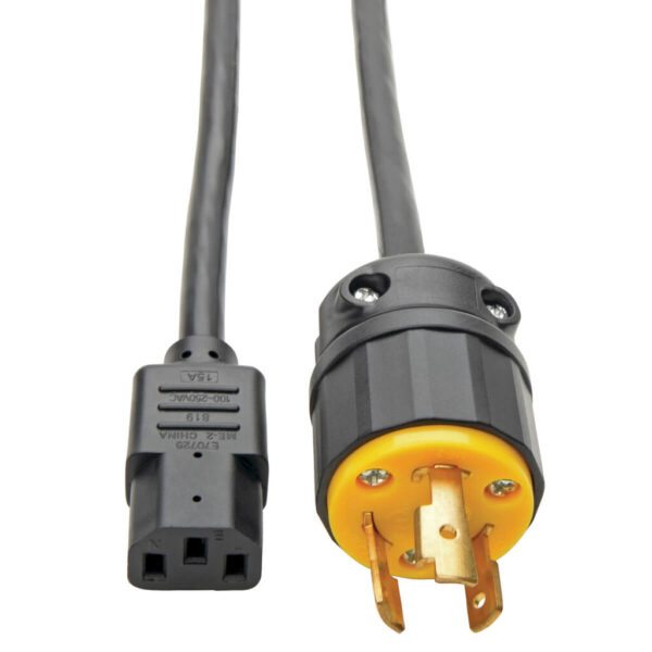 Tripp Lite series Computer Power Cord, NEMA L6-20P to C13 - Heavy-Duty, 15A, 250V, 14 AWG, 6 ft. (1.83 m), Black