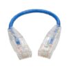 60235320395d9abc8d75a10d8eaa0da5 Tripp Lite series Cat6 Gigabit Snagless Slim UTP Ethernet Cable (RJ45 M/M), PoE, Blue, 6-in. (15.24 cm)