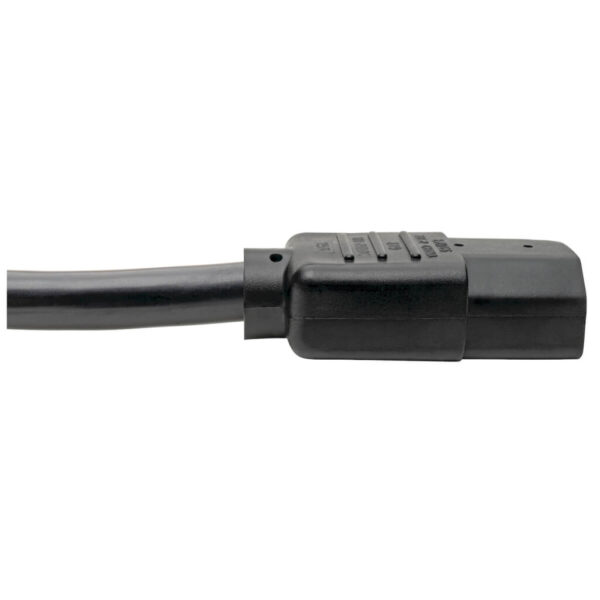 604cd2a30b561872ba8fb79afece2d8c-2 Tripp Lite series Computer Power Cord, NEMA 5-15P to C13 - Heavy-Duty, 15A, 125V, 14 AWG, 6 ft. (1.83 m), Black - P007-006