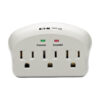 Tripp Lite series Protect It! 3-Outlet Surge Protector, Direct Plug-In, 735 Joules, 2 Diagnostic LEDs