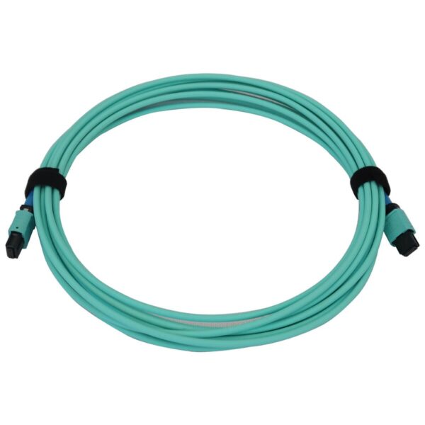 605a039197b2b97117479feb8d4b919a Tripp Lite series 40/100/400G Multimode 50/125 OM3 Fiber Optic Cable (24F MTP/MPO-PC F/F), LSZH, Aqua, 5 m (16.4 ft.)