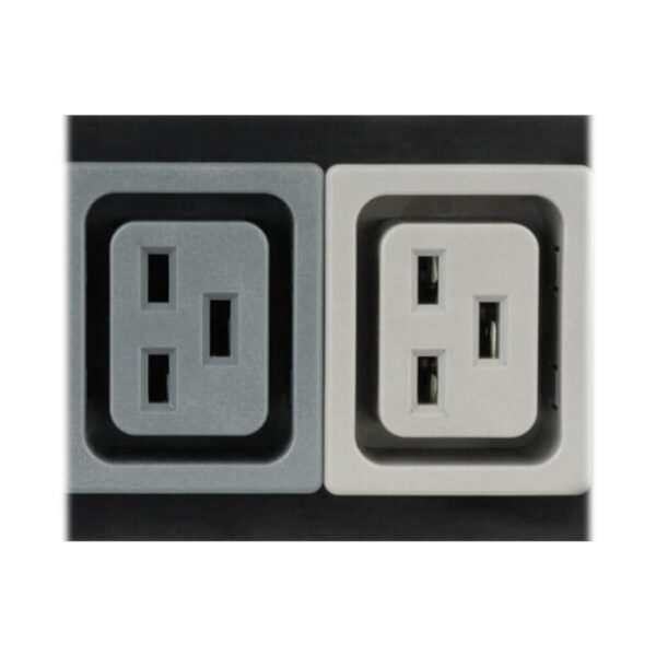 Tripp Lite series 14.4kW 3-Phase Local Metered PDU, 208V Outlets (36 C13, 6 C19, 3 L6-30R) Hubbell 50A CS8365C, 6 ft. (1.83 m) Cord, 0U Vertical, TAA