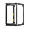 Tripp Lite series SmartRack 16U Wall-Mount 2-Post Open Frame Rack, Hinged Front, Heavy Duty