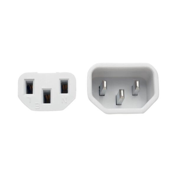 608e61dd5a27c5f70509df236c808e66 Tripp Lite series Heavy-Duty PDU Power Cord, C13 to C14 - 15A, 250V, 14 AWG, 2 ft. (0.61 m), White