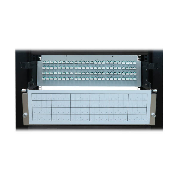 609be595d1f0c08a96dbe61b3d44db4b Tripp Lite series Preloaded Fiber Patch Panel, 3U - 24x (12F MTP/MPO-PC to 4x LC Duplex F/F) 8F Trunk Cables, OM4 Multimode, 10 m (32.8 ft.)