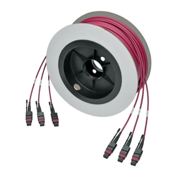 60a02ca085864010d42e93bc0bc3bf82 Tripp Lite MTP/MPO Multimode Base-8 Trunk Cable, 24-Strand, 40GB/100GB, 40/100GBASE-SR4, OM4 Plenum-Rated (3xF/3xF), Magenta, 23 m - N858-23M-3X8-MG