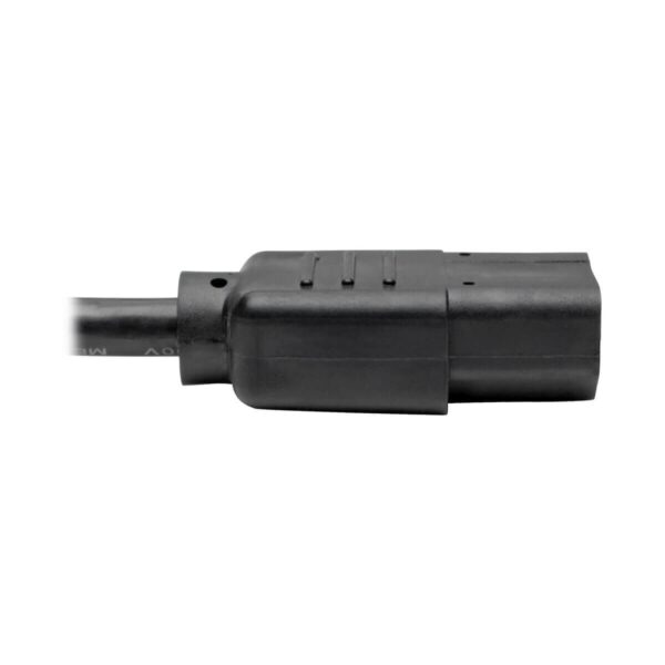 60b0f7c98dad209481294a40c09a8ec1 Tripp Lite series Y Splitter Power Cable, NEMA 5-15P to 2x C13 - 10A, 125V, 18 AWG, 6 ft. (1.83 m), Black