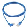 60b295dc319cd8774a7e785a56fff29a Tripp Lite series Right-Angle Cat6 Gigabit Molded Slim UTP Ethernet Cable (RJ45 Right-Angle M to RJ45 M), Blue, 5 ft. (1.52 m)
