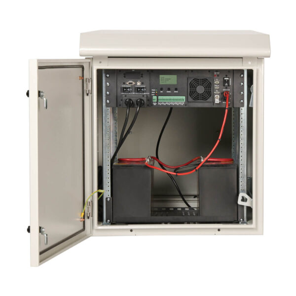 60c1773d532647948078c6b5b4b7da9b Tripp Lite series SmartRack Industrial Enclosure - NEMA 3R, Wall Mount, Metal, Locking, Fan With Thermal Switch, 16.5 in. Depth, 6U, Gray