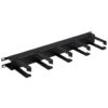 Tripp Lite series Horizontal Cable Manager - Metal Rings, Black, 1U