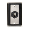 Tripp Lite series Rigid Industrial IP68 Duplex Multimode Fiber Coupler (LC/LC) with Dust Cap, 10G Ethernet, TAA