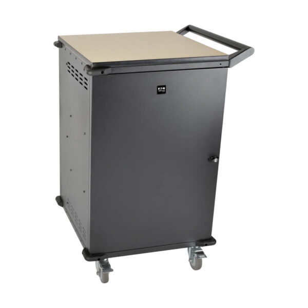 Tripp Lite series 36-Device AC Mobile Charging Cart - Laptops and Chromebooks, 120V, NEMA 5-15P, 10 ft. (3.1 m) Cord, Black