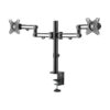 611ce46d2670a6d818f9b01dc11b5139 Tripp Lite series Dual-Monitor Flex-Arm Desktop Clamp for 13” to 27” Displays