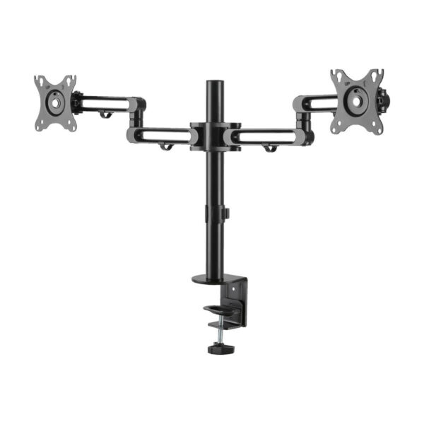 611ce46d2670a6d818f9b01dc11b5139 Tripp Lite series Dual-Monitor Flex-Arm Desktop Clamp for 13” to 27” Displays
