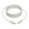 Tripp Lite series Cat6 Gigabit Molded (UTP) Ethernet Cable (RJ45 M/M), PoE, White, 10 ft. (3.05 m)