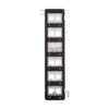 Tripp Lite series 12-Port Wall-Mount Patch Panel for UTP Keystone Jacks, Rotatable Modules, TAA