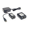 Tripp Lite series 1-Port Plug-and-Play USB 2.0 over Cat5/Cat6 Extender Kit, Transmitter & Receiver, USB up to 164.04 ft. (50M), TAA