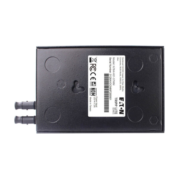 61737ed6000e113a62180cc41ae50c19 Tripp Lite series Hardened Copper to Fiber Media Converter - 10/100 Mbps, RJ45/ST Multimode, -10° to 60°C, 2 km (1.2 mi.), TAA